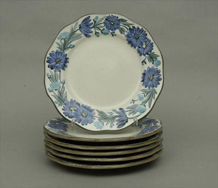 Appraisal: Six Stangl Pottery Plates in the Dahlia Pattern