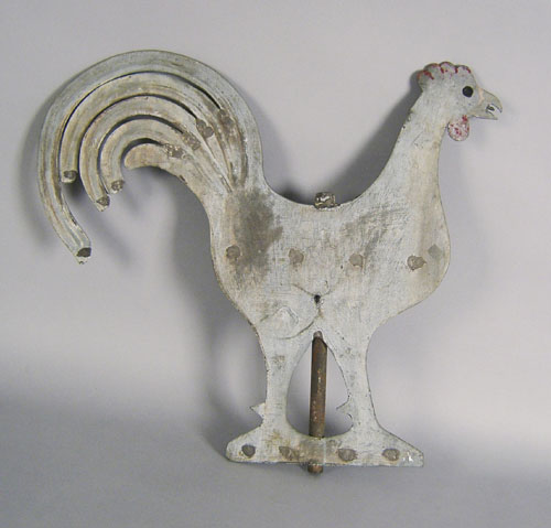 Appraisal: Lead rooster weathervane th c h