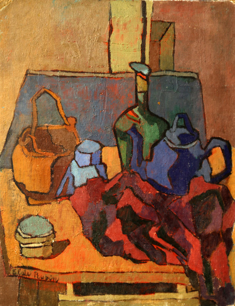 Appraisal: - Rubin Still Life with Pot O B Elsie Rubin