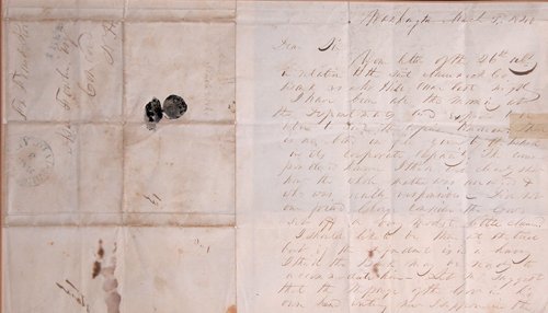 Appraisal: Artist Franklin Pierce Title A letter from Pierce while Senator