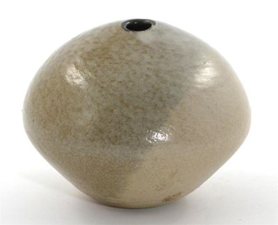 Appraisal: Dan Arbeid attributed born a stoneware ovoid vase covered in