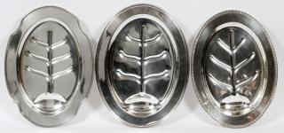 Appraisal: SILVERPLATE WELL AND TREE PLATTERS PIECES SILVERPLATE WELL AND TREE