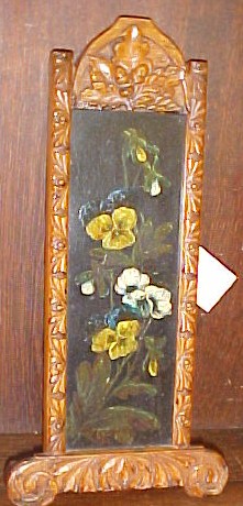 Appraisal: Painting on wood panel of Pansies on wood panel unsigned