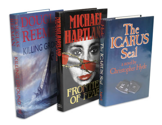 Appraisal: THRILLERS-- s Group of over volumes vo original bindings most