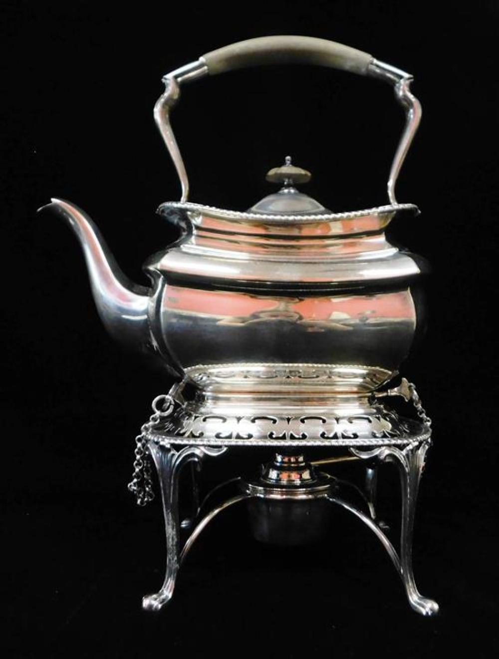 Appraisal: SILVER Elkington Co sterling teapot Birmingham England fixed handle and