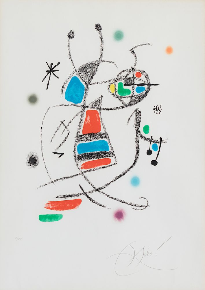 Appraisal: Joan Miro Spanish - Maravillas con Variaciones Joan Miro Spanish