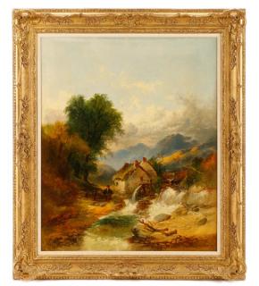 Appraisal: Joseph Horlor Highland Landscape O C SIgned Joseph Horlor British