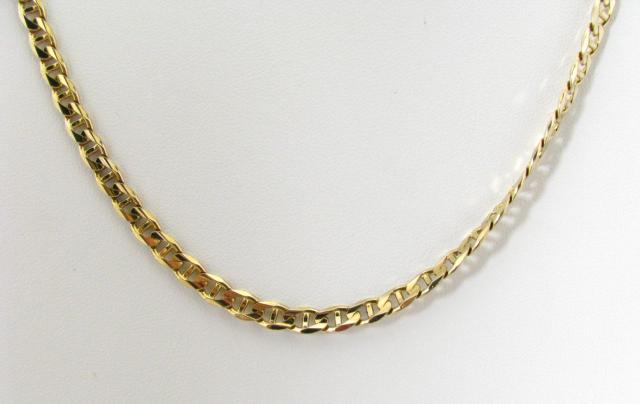 Appraisal: K yellow gold Aigner-style link chain necklace ''GB