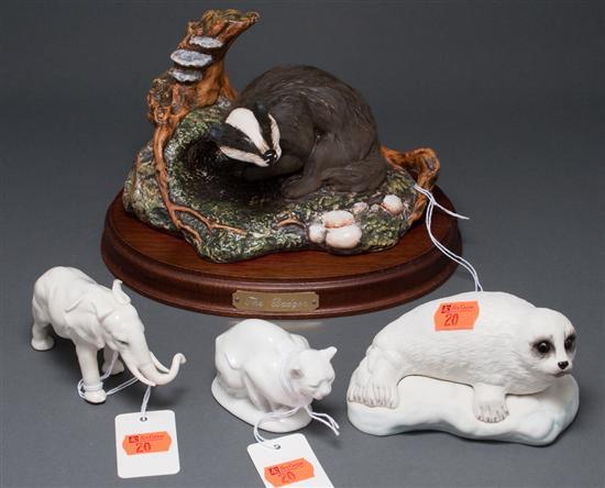 Appraisal: Boehm Rosenthal Karl Ens and Royal Doulton animal figures Boehm