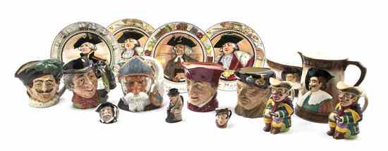 Appraisal: A Collection of Royal Doulton Character Mugs larger examples include