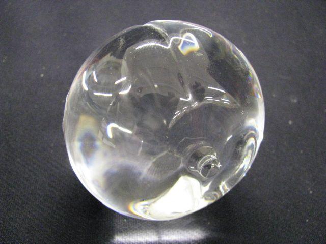 Appraisal: Crystal Paperweight of a Pomegranate attributed to Steuben