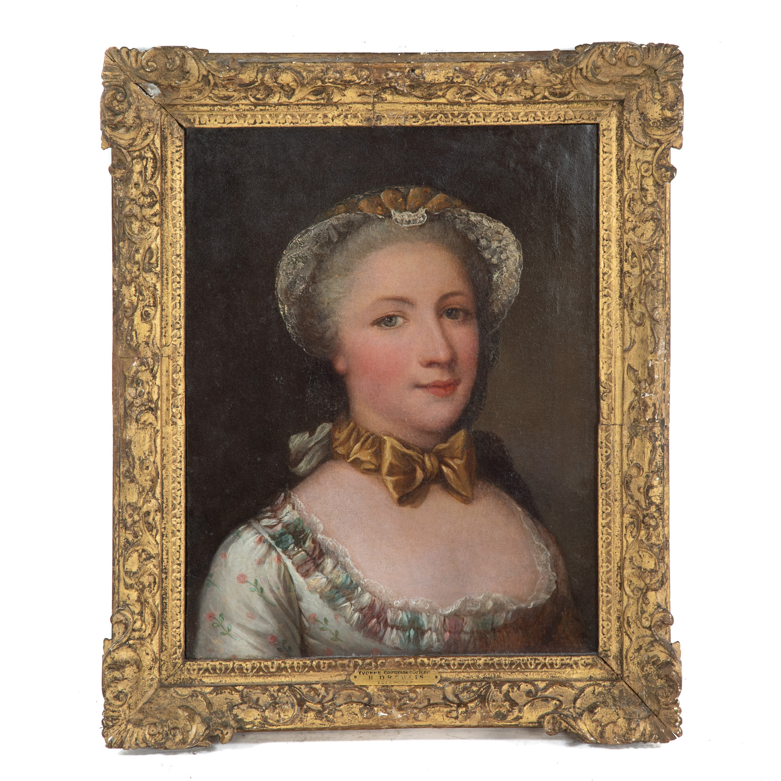 Appraisal: ATTRIBUTED TO HUBERT DROUAIS PORTRAIT OF A LADY OIL French