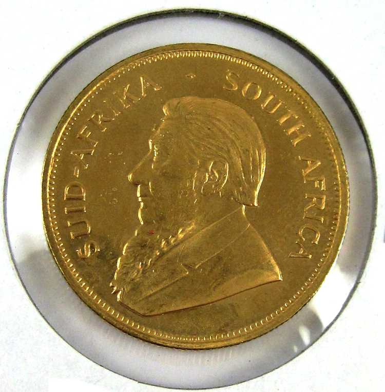 Appraisal: FOUR SOUTH AFRICAN KRUGERRAND GOLD COINS each oz net fine