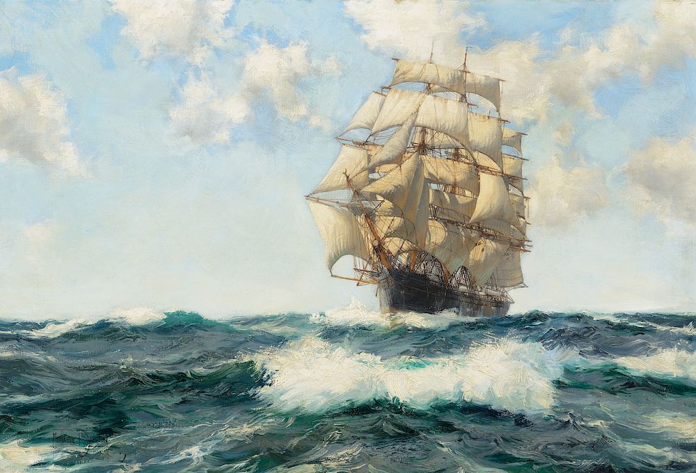 Appraisal: Montague Dawson - The Royal Dane Exclusive on Bidsquare Montague