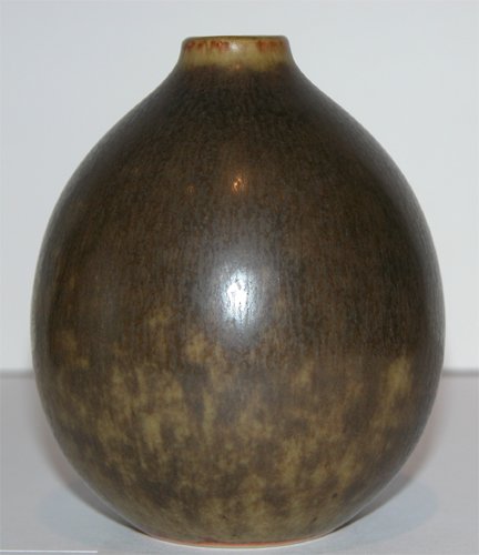 Appraisal: Artist Eva Staehr Neilsen for Saxbo Title Egg Shaped Vase