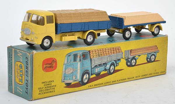 Appraisal: CORGI GIFT SET ERF DROPSIDE LORRY AND TRAILER INCLUDING NO