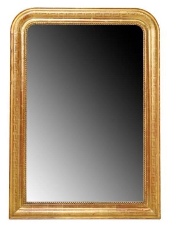 Appraisal: French Louis Philippe giltwood wall mirror mid th c having