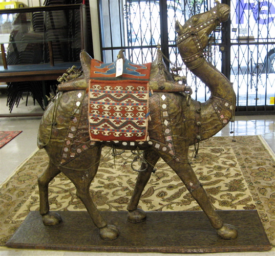 Appraisal: LARGE FLOOR SCULPTURE OF A CAMEL India or Pakistan th