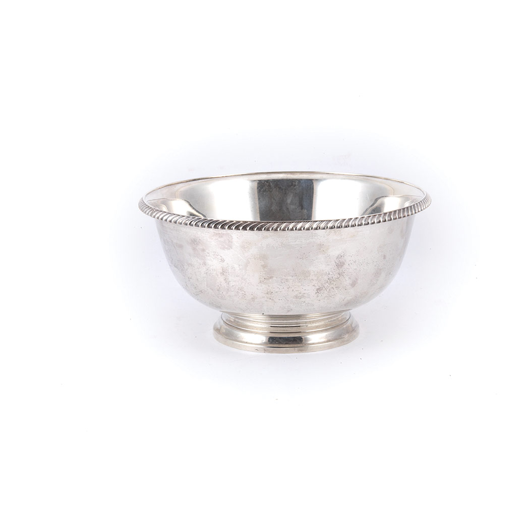 Appraisal: Gorham Sterling Silver Bowl Together with a Revere Reproduction Sterling