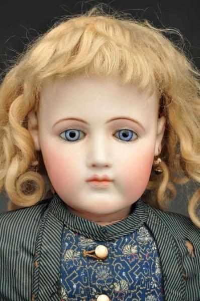 Appraisal: Early Portrait Jumeau Doll Description Applied ears lovely pale blue