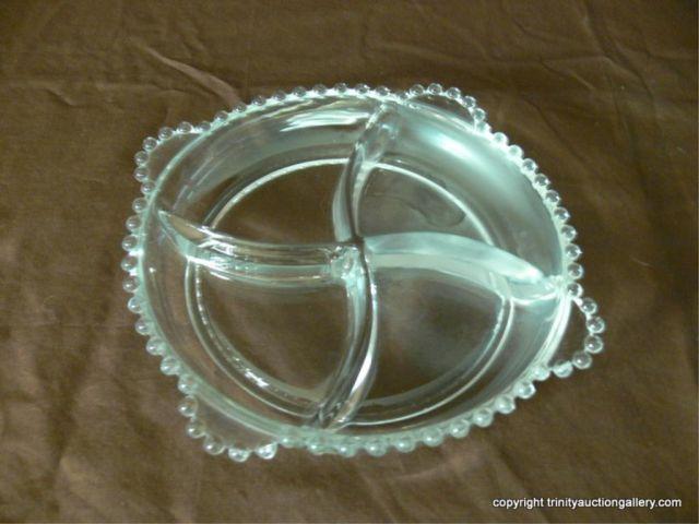 Appraisal: Round Relish Dish Candlewick Pattern - Produced by Imperial Glass