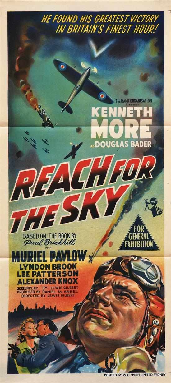 Appraisal: Reach For The Sky Rank Australian daybill poster Condition A