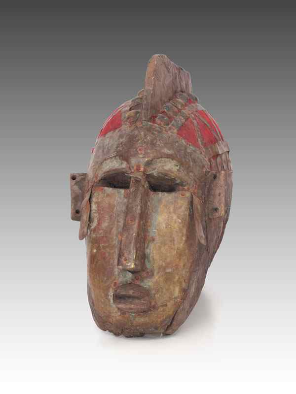 Appraisal: AFRICAN MALI MALINKE DOUBLE HEADED ''JANUS'' MASK '' x ''