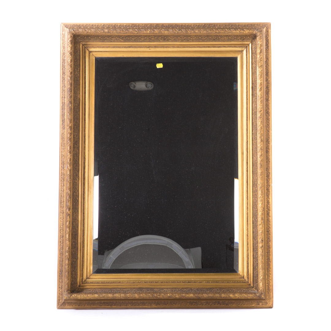 Appraisal: Victorian style giltwood beveled glass mirror x in