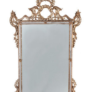 Appraisal: A Baroque Style Giltwood Mirror th Century x inches Property