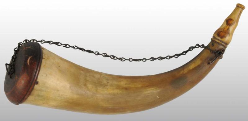 Appraisal: Lancaster County-Type Powder Horn Description With original screw tip and