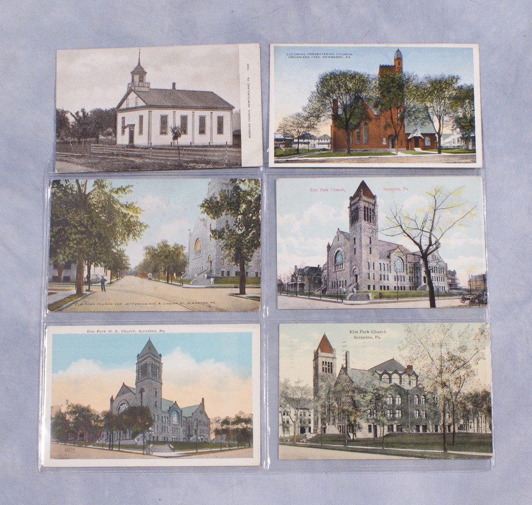 Appraisal: Pennsylvania post cards over pieces