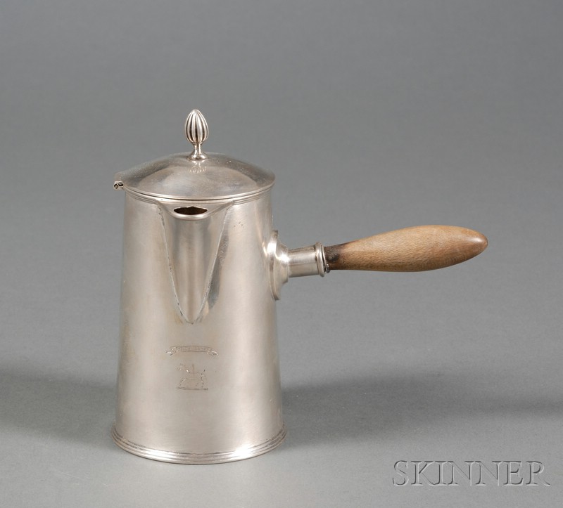 Appraisal: Austro-Hungarian Silver Hot Water Pot early-mid th century Schott maker