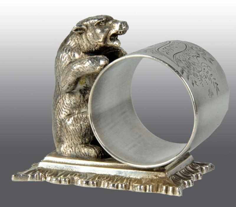 Appraisal: Bear with Front Paws on Napkin Holder Description By Middletown