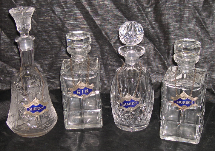 Appraisal: Collection of Four Cut Glass Decanters consisting of a pair