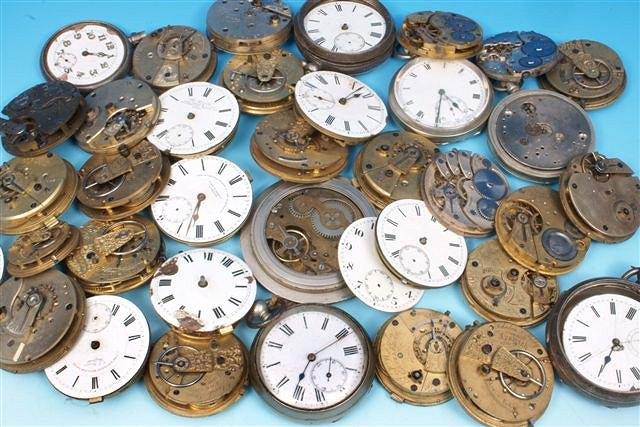 Appraisal: A colection of various Georgian and later pocket watch movements