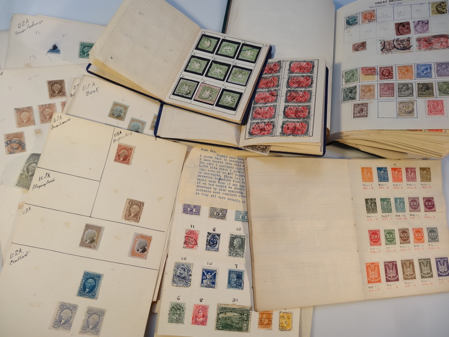 Appraisal: Various world used stamps to include GB Victorian d purple