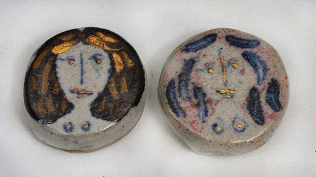 Appraisal: Eric James Mellon British - Two 'Bird Maiden' medallionseach with