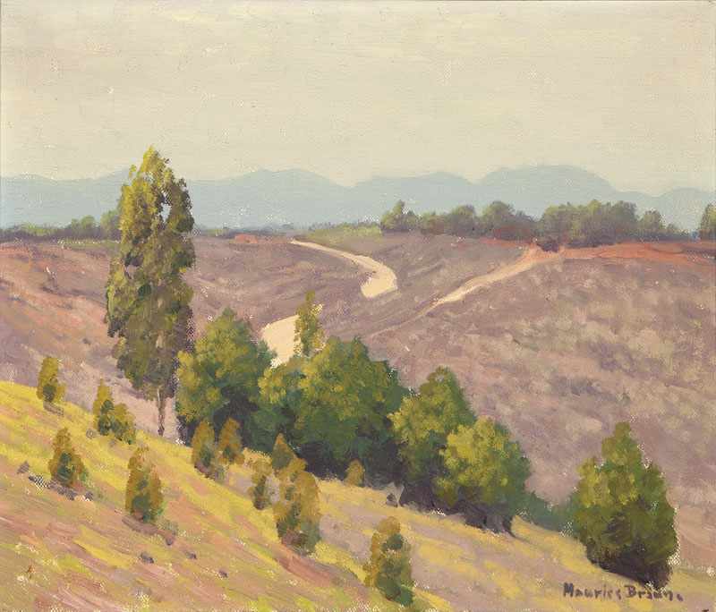 Appraisal: Maurice Braun - San Diego CA Grey Day California Hillside