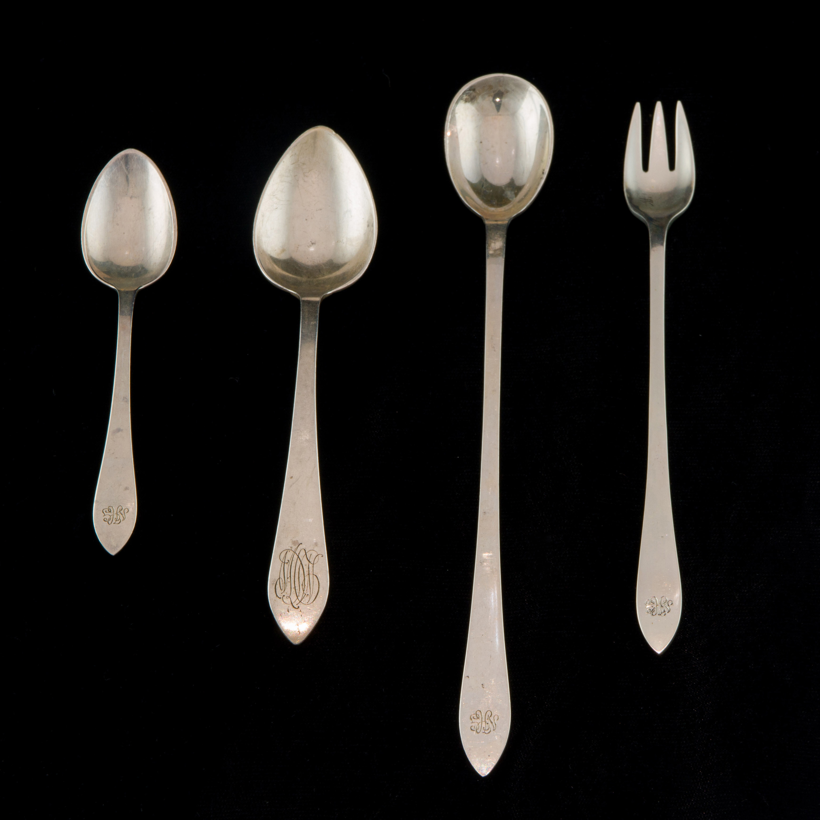 Appraisal: PC TIFFANY PARTIAL STERLING FLATWARE pc Tiffany partial sterling flatware