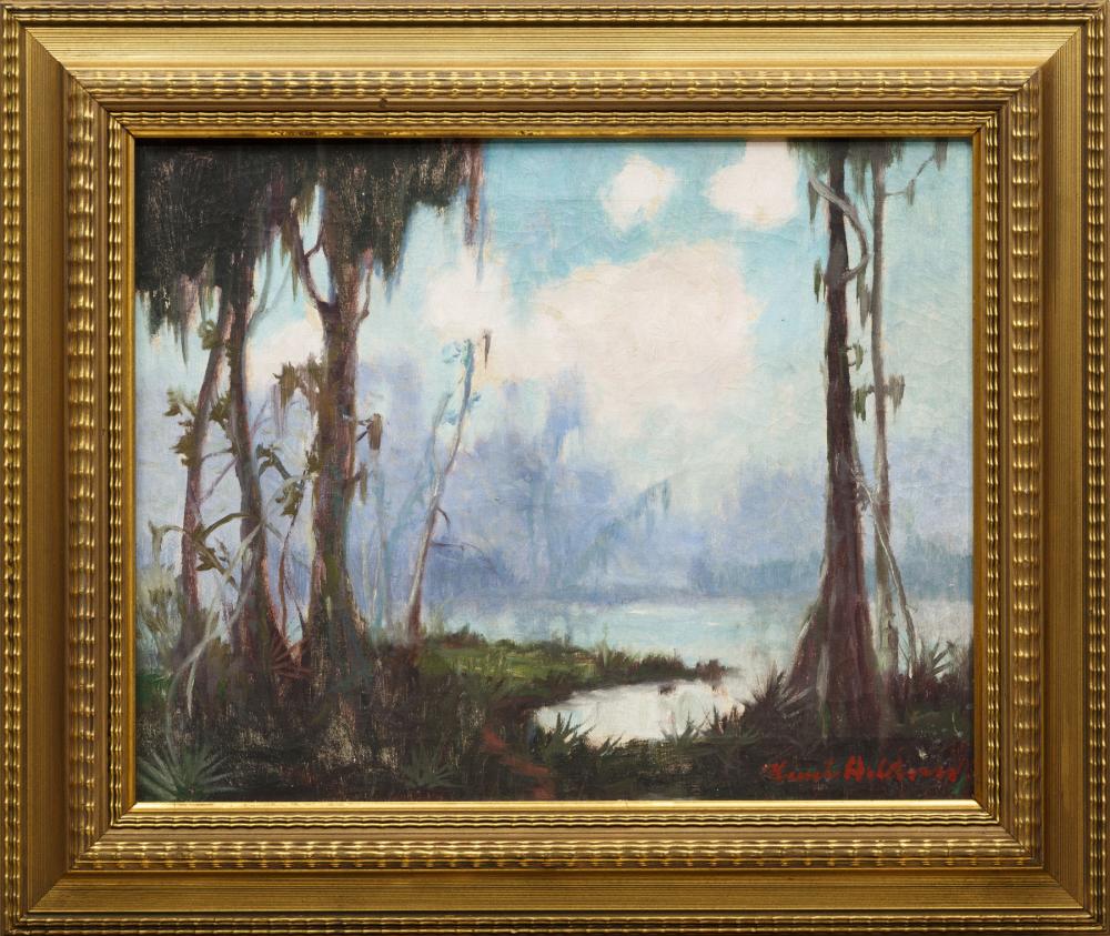 Appraisal: Knute Heldner Swedish Louisiana - Bayou Scene oil on canvas