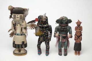 Appraisal: Native American Carved Hopi Zuni Kachina Dolls American Indian comprising