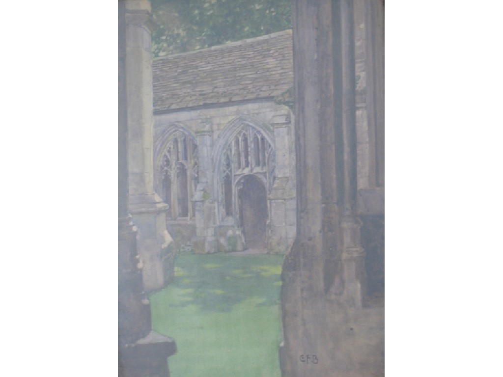 Appraisal: ELEANOR FORTESCUE BRICKDALE The Little Cloister Winchester College monogrammed and