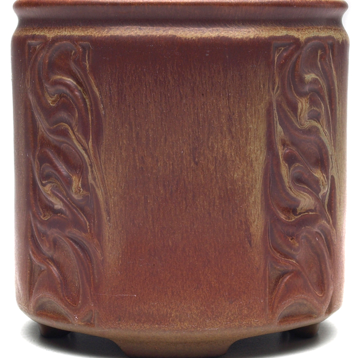 Appraisal: Good Rookwood vase cylindrical shape with four carved panels with