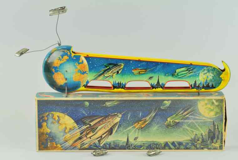 Appraisal: TERRA LUNA TECHNOFIX Germany 's lithographed tin wind-up toy has