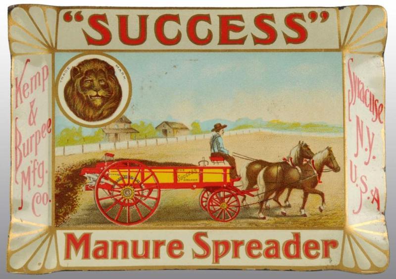 Appraisal: Success Manure Spreader Tip Tray Description Quality piece with nice