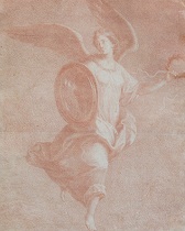 Appraisal: Attr Pierre-Paul Prud'hon French - An Angel bearing a laurel