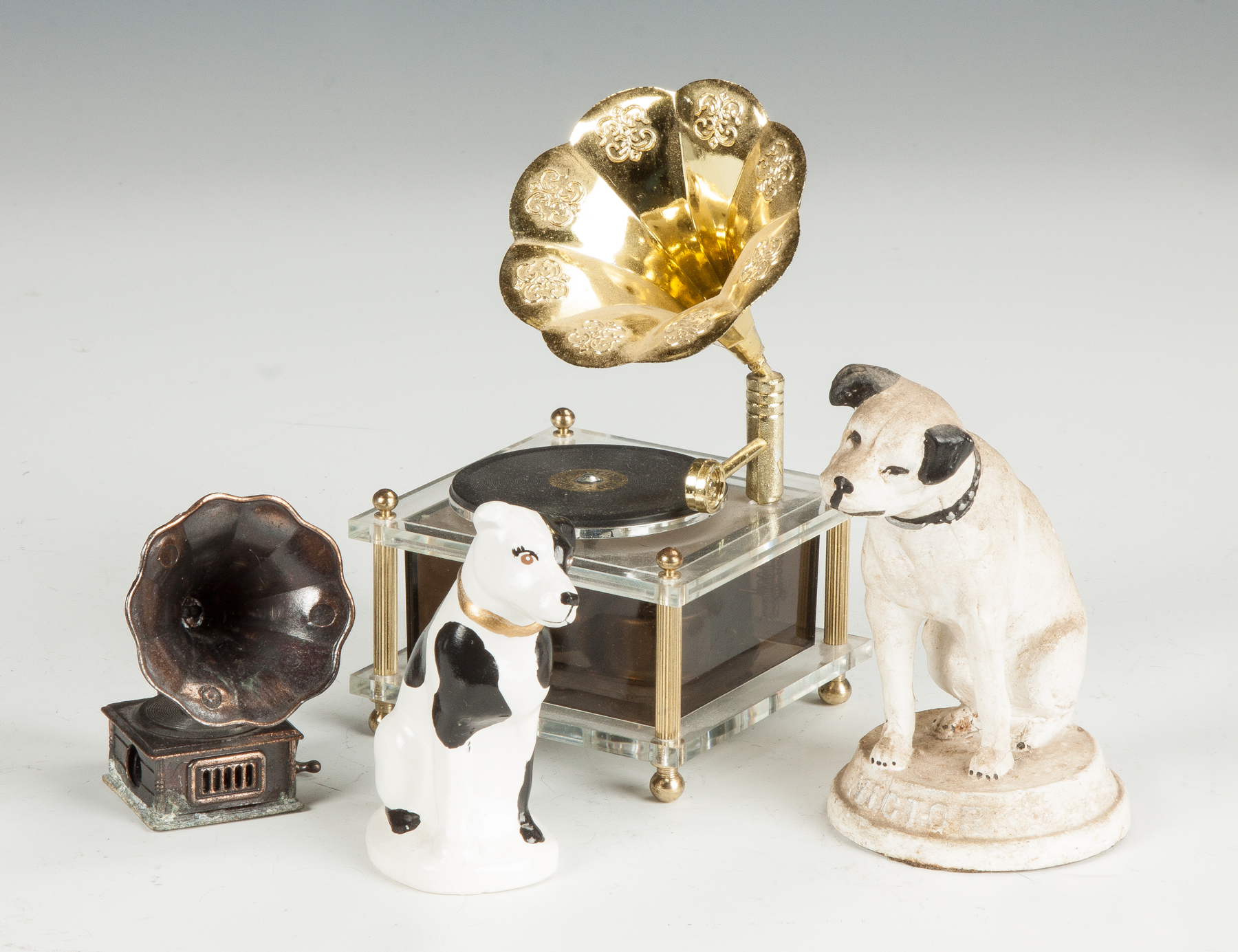 Appraisal: Phonograph Ephemera Articles Pencil sharpener music box composition Nippers