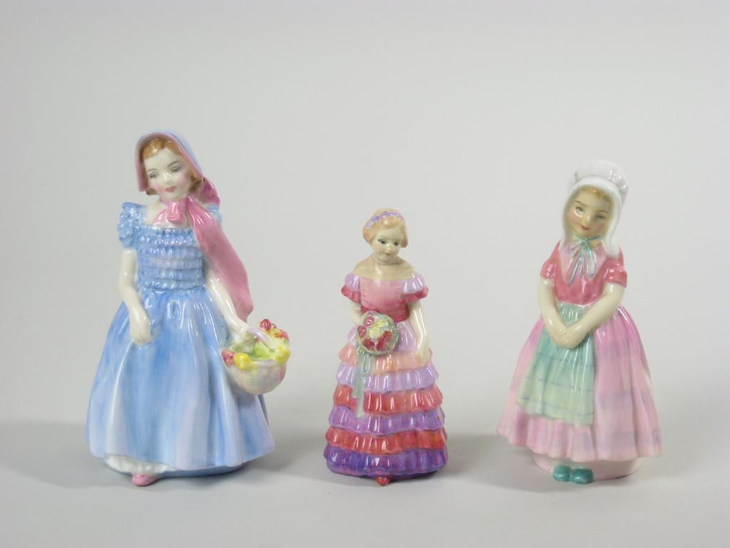 Appraisal: Three Royal Doulton Figures of Wendy HN Bridesmaid M A