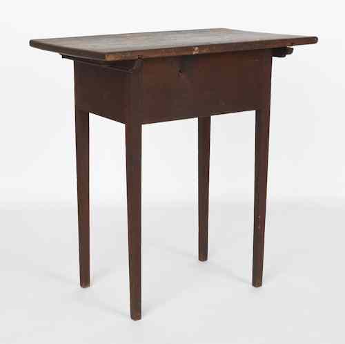 Appraisal: Pennsylvania walnut pintop work table ca h w d