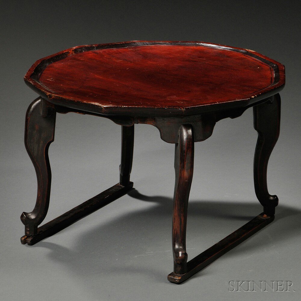 Appraisal: Tray Table Hojokban Korea th th century with a twelve-sided